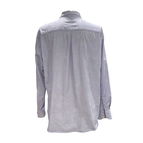 Tommy Bahama Lavender Frost Cotton Button Down Shirt Large Casual Coastal Resort - Picture 8 of 11